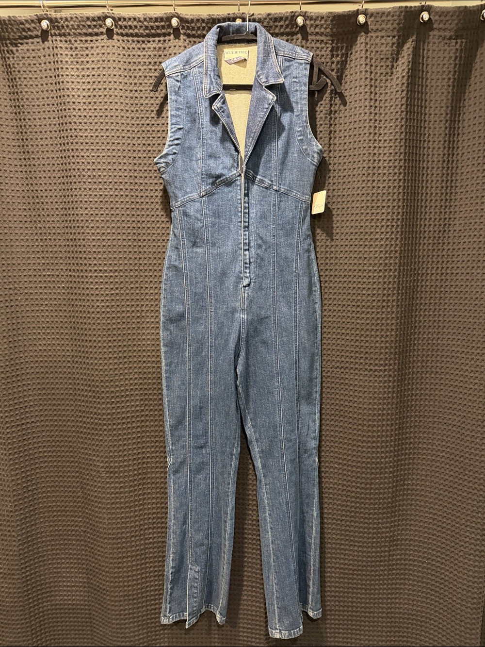 Free People denim jumpsuit